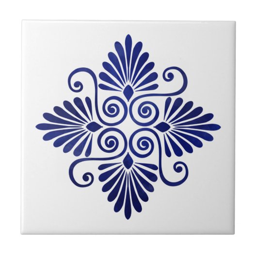 ギリシャ風のオーナメント タイル (正面)