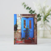 ギリシャ風のドア ポストカード (スタンド正面)