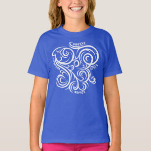ギリシャ風の神々抽象芸術 Tシャツ