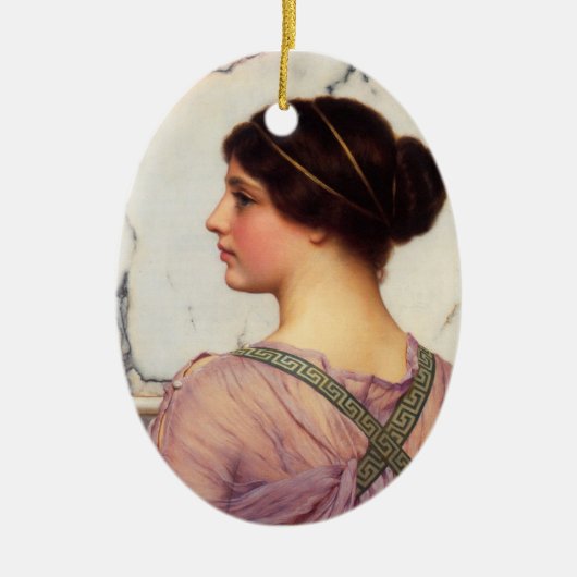ギリシャ風の素敵な人 セラミックオーナメント (正面)