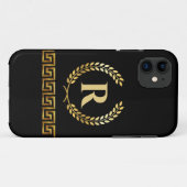 ギリシャ風イニシャル オーダーメイド Case-Mate iPhoneケース (裏面(横))