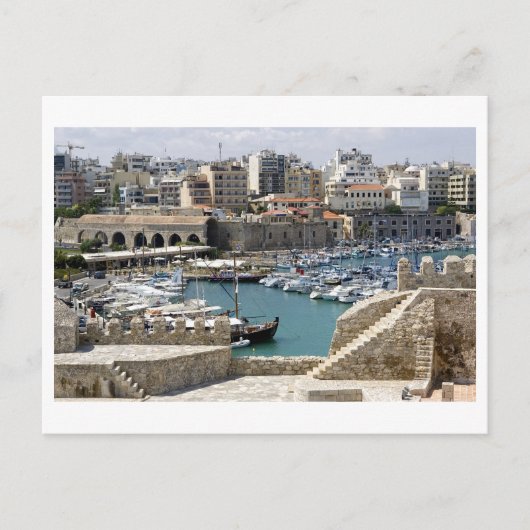 ギリシャ風クレタヘラクリオン ポストカード (正面)