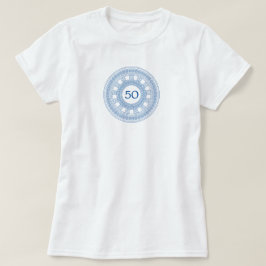 ギリシャ風バースデーパーティー(カスタム年齢と色) Tシャツ
