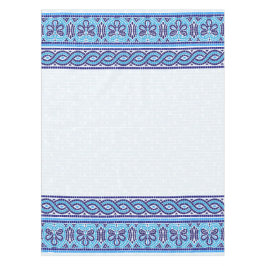 ギリシャ風モザイクタイルオーナメント – ブルーシェード テーブルクロス