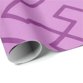 ギリシャ風幾何学模様 ピンク柄 ラッピングペーパー (ロールコーナー)