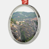 ギリシャ風景メテロラ メタルオーナメント (左)