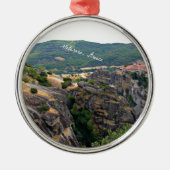 ギリシャ風景メテロラ メタルオーナメント (正面)