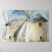 ギリシャ風車 ポスター (正面)