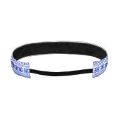 ギリシャ風、パター地中海のン、青 アスレチックヘッドバンド (裏面)