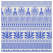 ギリシャ風、パター地中海のン、青 ファブリック (見本)