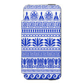 ギリシャ風、パター地中海のン、青 INCIPIO iPhoneウォレットケース (フォリオ 正面)