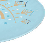 ギリシャ飾の邪悪な目トルコの保護シンボル カッティングボード (角)