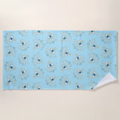 ギリシャ飾の邪悪な目トルコの保護シンボル ビーチタオル (正面)