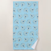 ギリシャ飾の邪悪な目トルコの保護シンボル ビーチタオル (正面)