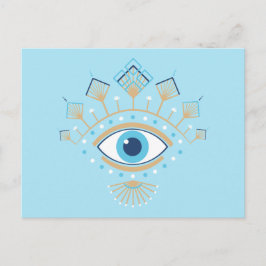 ギリシャ飾の邪悪な目トルコの保護シンボル ポストカード