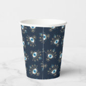 ギリシャ飾の邪悪な目トルコの保護シンボル 紙コップ (右)