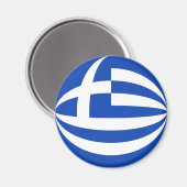 ギリシャ魚目国旗の磁石 マグネット (正面/裏面)