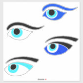 ギリシャ魚釣りボートアイズ シール (シート)