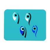 ギリシャ魚釣りボートイナーアイシンボル マグネット (横)