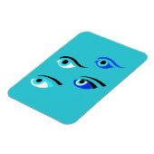 ギリシャ魚釣りボートイナーアイシンボル マグネット (左側)