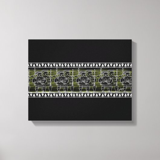 ギリシャ黒姿軍 キャンバスプリント (正面)