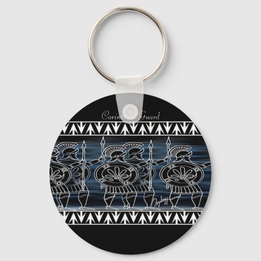ギリシャ黒姿軍 キーホルダー (正面)