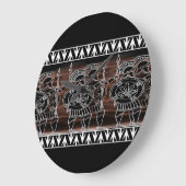 ギリシャ黒姿隊 ラージ壁時計 (傾斜)