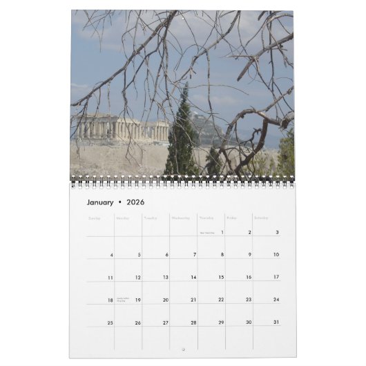 ギリシャ2010 カレンダー (1月 2026)