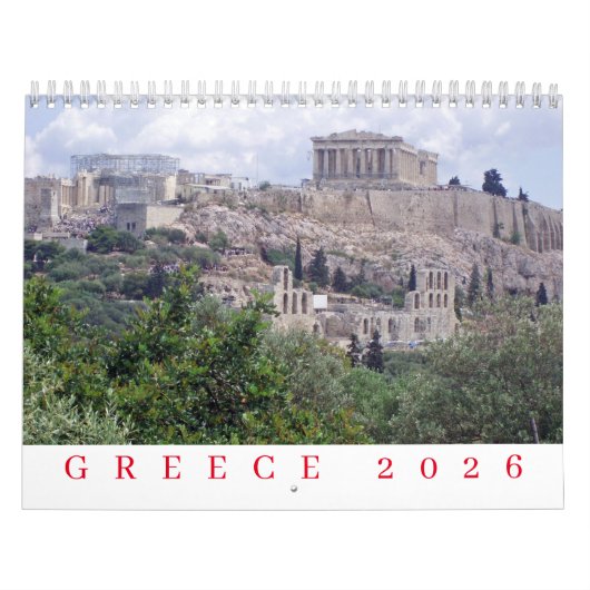 ギリシャ2026年カレンダー カレンダー (カバー)