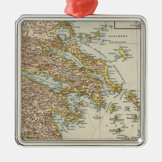 ギリシャ4 メタルオーナメント (正面)