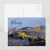 ギリシャ・アテネからのご挨拶 風景はがき ポストカード (正面/裏面)