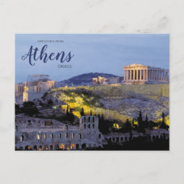 ギリシャ・アテネからのご挨拶 風景はがき ポストカード