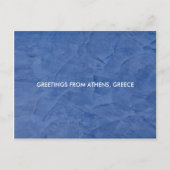 ギリシャ,アテネからの挨拶 ポストカード (正面)