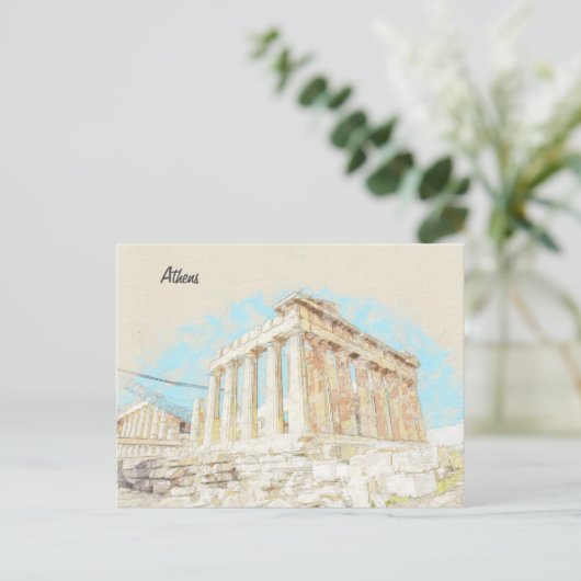 ギリシャ・アテネのアクロポリス・ヒル ポストカード (スタンド正面)