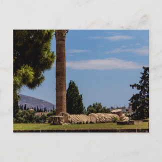ギリシャ、アテネのオリュンピアのゼウス神殿 ポストカード