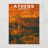 ギリシャ・アテネの古代クラシック遺跡 ポストカード (正面)