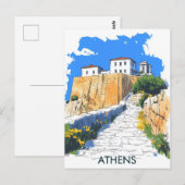 ギリシャ・アテネの旅 ポストカード (正面/裏面)