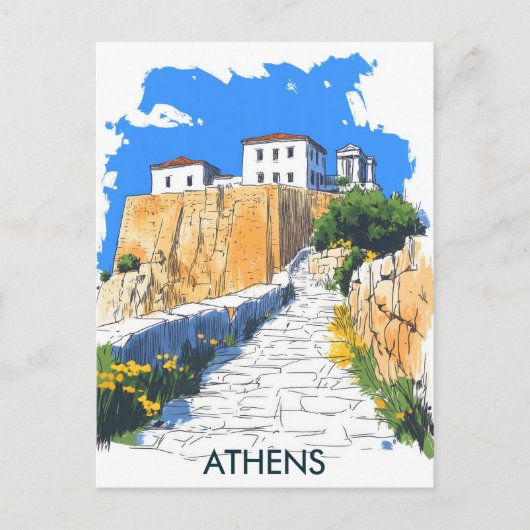 ギリシャ・アテネの旅 ポストカード (正面)
