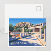 ギリシャ アテネ古代アゴラ ポストカード (正面/裏面)