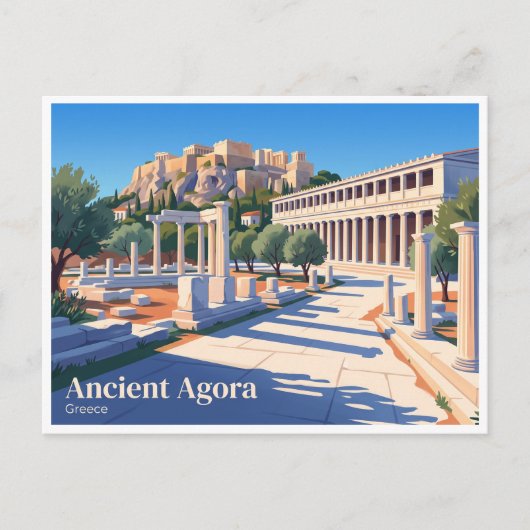ギリシャ アテネ古代アゴラ ポストカード (正面)