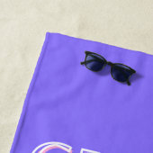 ギリシャ，アテネ旅行アート，レトロ旅行アート ビーチタオル (インサイチュ)