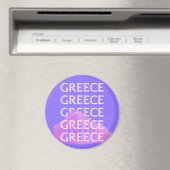 ギリシャ，アテネ旅行アート，レトロ旅行アート マグネット (インサイチュ (食洗機))