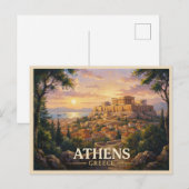 ギリシャ・アテネ旅行 ポストカード (正面/裏面)