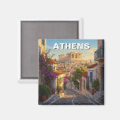 ギリシャ・アテネ旅行 マグネット (正面/裏面)