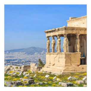 ギリシャ，アテネ，アクロポリスの丘 フォトプリント           