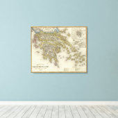 ギリシャ，アテネ キャンバスプリント (インサイチュ (ウッドフロア))