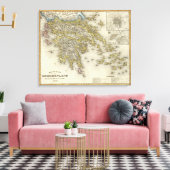 ギリシャ，アテネ キャンバスプリント (インサイチュ (リビング))