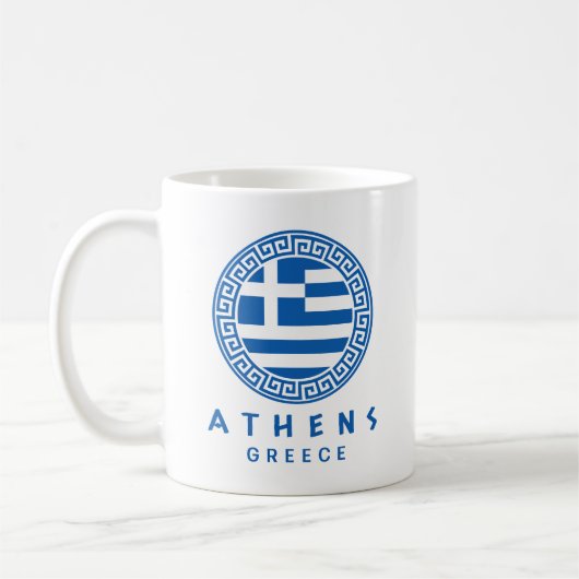 ギリシャ,アテネ コーヒーマグカップ (左)