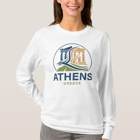 ギリシャ アテネ パルテノン神殿 Tシャツ (正面)