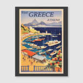 ギリシャ・アテネ ビンテージ 観光ポスター (正面)